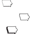 iowa vector image vector image