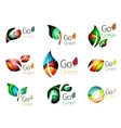 multicolored abstract leaves in nature concept vector image