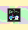 poster spring sales vector image