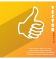 thumb up icon symbol flat modern web design vector image
