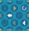 blue green teal arrow circles seamless vector image vector image