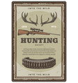 hunting club open season sketch poster vector image vector image