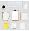 computer keyboard frame isolated transparent vector image vector image