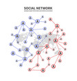 people socia networks and telecommunications vector image vector image