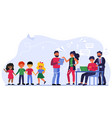 teacher-parent meeting vector image
