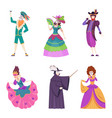 venetian carnival fashioned authentic italian vector image