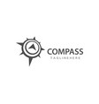 compass logo template vector image