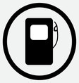 fuel station icon black white vector image