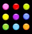shiny buttons vector image