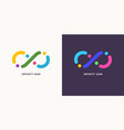 shows infinity sign modern vector image