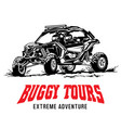 buggy and utv racing adventure logo design vector image vector image