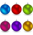 christmas balls vector image