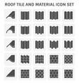 roof tile icon vector image