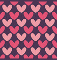 seamless heart pattern valentines day vector image vector image