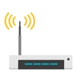 wi-fi modem router isolated on white vector image