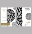abstract background with hand drawn design vector image vector image