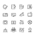 hobbies icons vector image