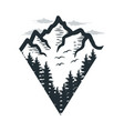 mountain logo design vector image