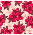 seamless pattern with cherry blossom vector image vector image
