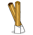 churros vector image