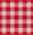 red tartan plaid seamless pattern vector image