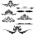 borders text dividers set vector image