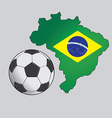 brazil football vector image