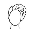 faceless user icon avatar character vector image