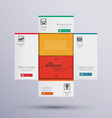 infographics flat 2 vector image vector image