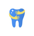 shining teeth logo sign vector image