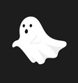 white ghost halloween vector image