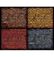 brick walls vector image vector image