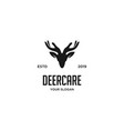 deer care logo vector image vector image