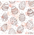 easter eggs background vector image vector image