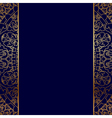 gold ornate border vector image vector image