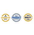 best product quality and money back guarantee vector image