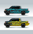 racing car graphic truck wrapping background vector image