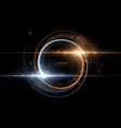 abstract gold and white circle light effect vector image vector image