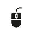 computer mouse icon on white background vector image