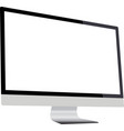 realistic of black computer lcd monitor vector image