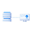server and laptop programming concept flat vector image vector image