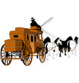 stagecoach vector image vector image