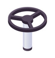 valve isometric icon vector image vector image