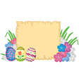 easter congratulatory background vector image