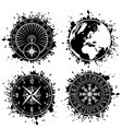 ink blots grunge elements vector image
