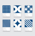 trendy classic blue color minimal graphic vector image