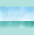 beautiful watercolor beach seascape abstract vector image vector image