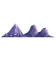 high mountains and rocks nature scenery vector image