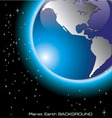 planet earth background vector image