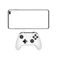 smartphone with joystick isolated vector image